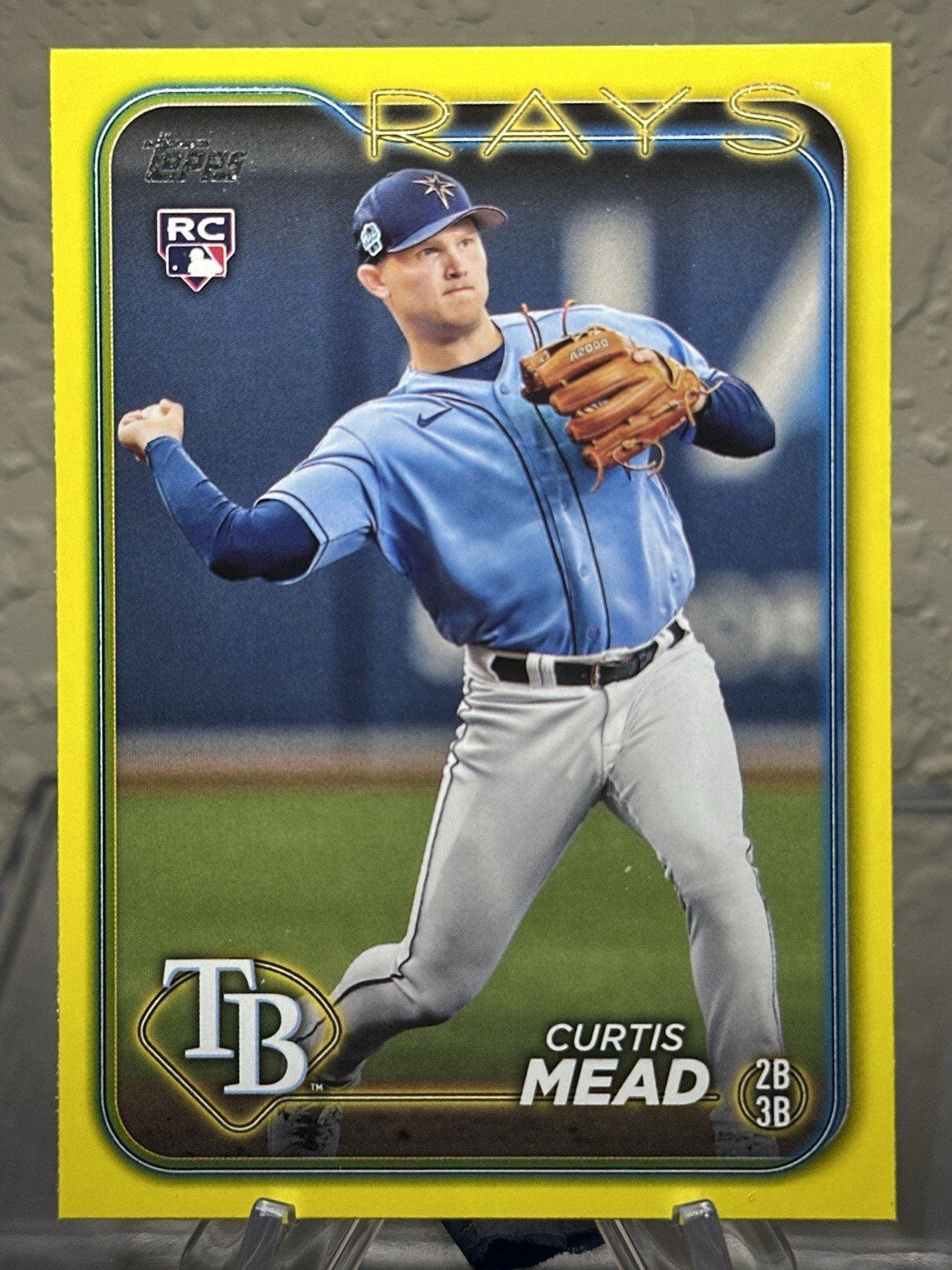 2024 Topps CURTIS MEAD Yellow RC #82 Tampa Bay Rays