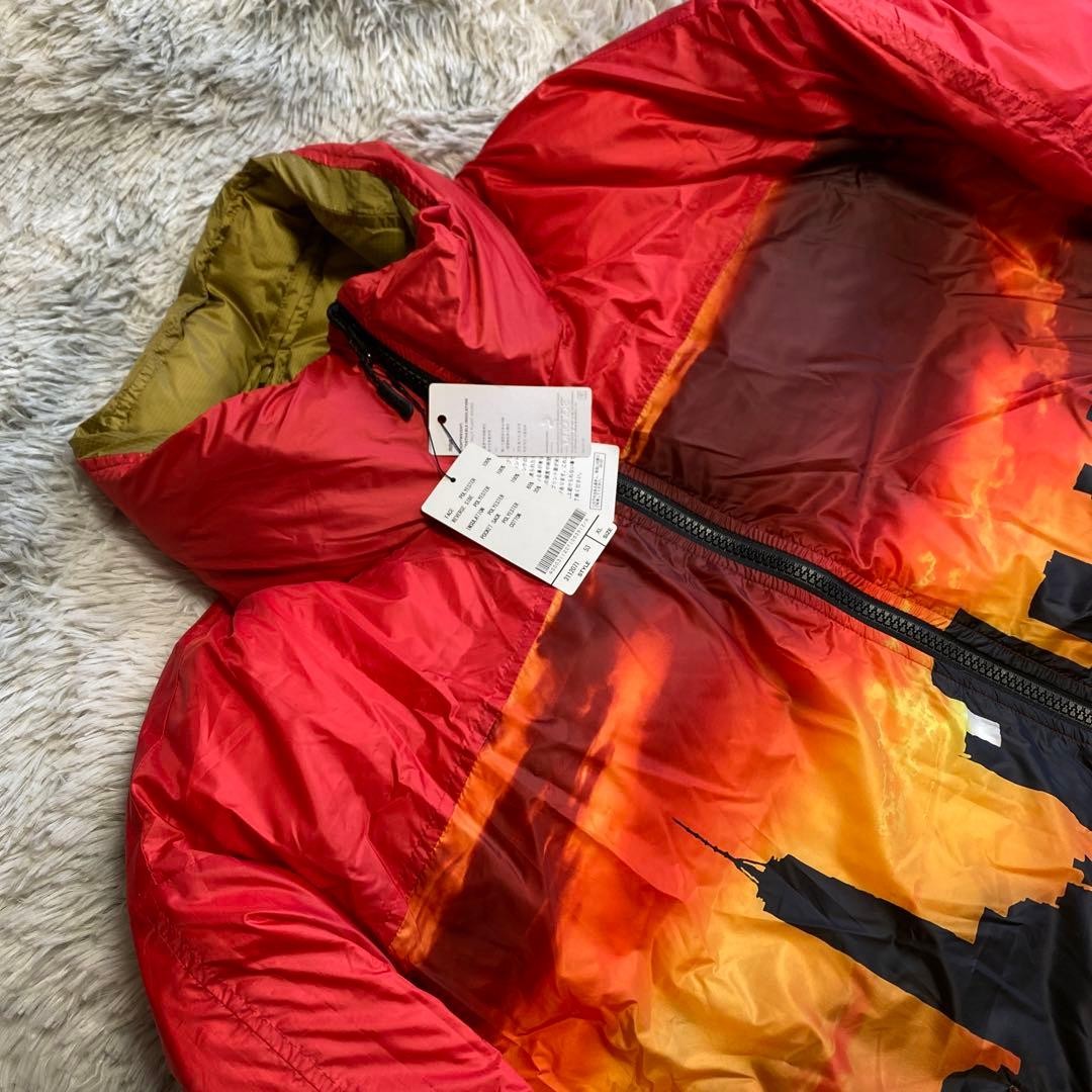 Schott Reversible Down Jacket Liberty Goddess Red… - image 5