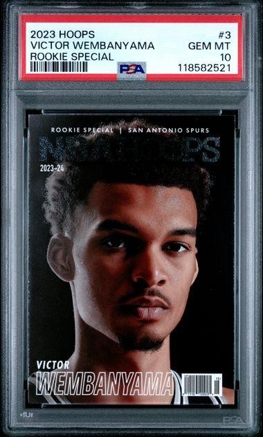 2023-24 Panini NBA Hoops Victor Wembanyama Rookie Special #3 PSA 10