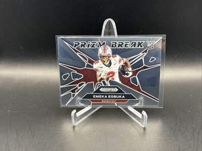 2025 Panini Prizm Draft Picks Emeka Egbuka Prizm Break Rookie RC #24