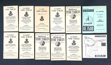 1944-57 vintage RAILROAD 12pc lot B. C. ELECTRIC TIME TABLES booklets trolley