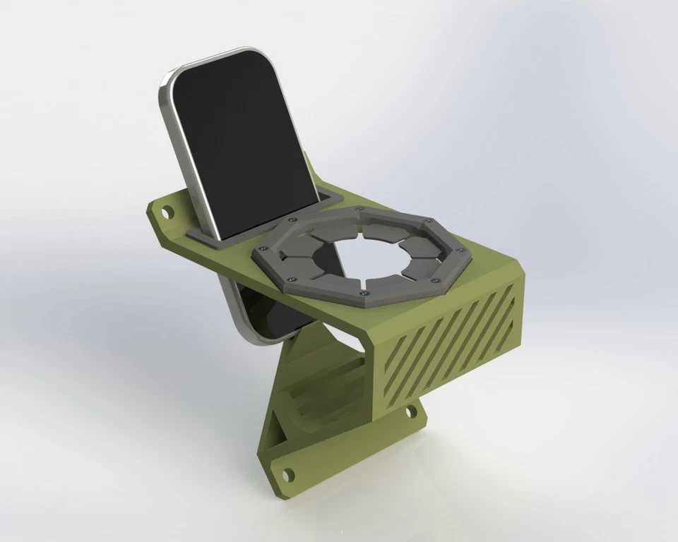 Honda Rancher Rincon Recon Cup Holder and Phone Holder Combo TRX420 2007-2025 - Image 2 of 4