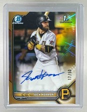 2022 Bowman Chrome Jack Herman Gold Refractor Auto /50