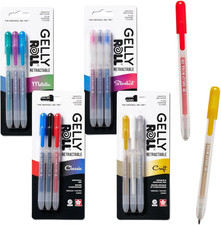 Gelly Roll Retractable Gel Pens Colored - Classic, Craft, Stardust  Metallic -