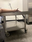 Stainless Steel Commercial Straight Work Table w/ Undershelf on Casters — photo 5