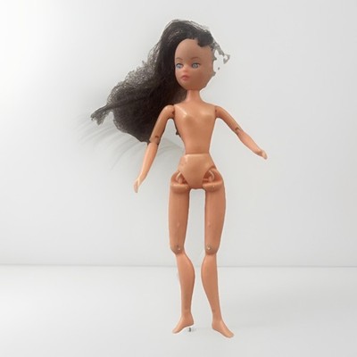 Vintage 1970s Uneeda Little Miss Dollikin Articulated Jointed Doll Nude 6.5''