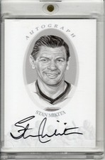 2010-11 IN THE GAME ENSHRINED STAN MIKITA AUTO #ASM *SILVER VERSION*