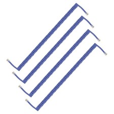 4 Pack 9.8 Feet Coiled 1.6 Feet Phone Cord for Landline, Blue