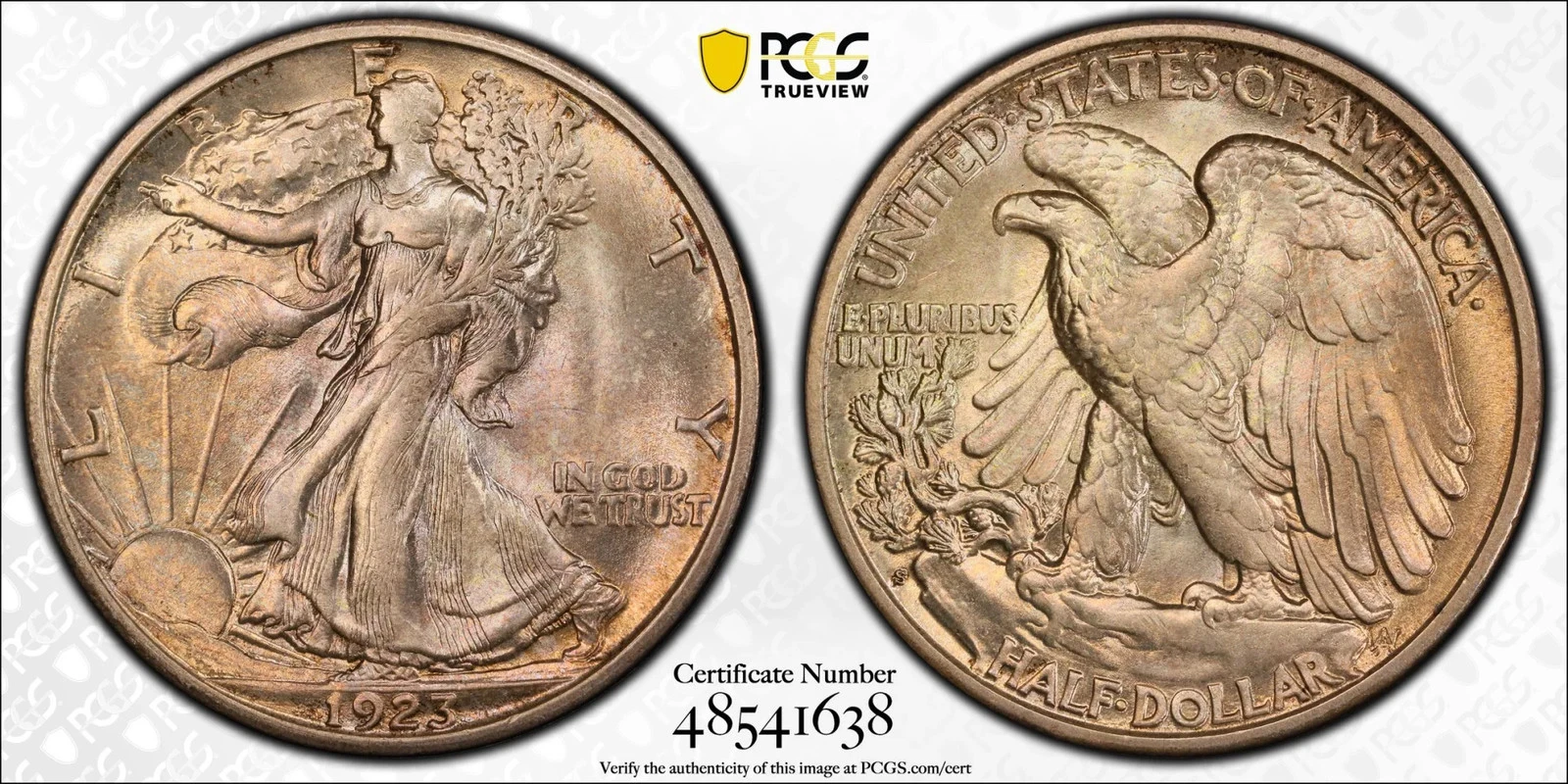 1923-S Walking Liberty Half Dollar PCGS MS65