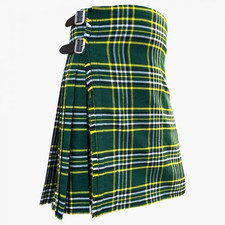 Scottish Traditional Handmade Dark Irish Tartan Kilt for men Custom Made
