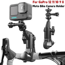 Motorcycle Mount Invisible Selfie Stick Handlebar Clamp for Insta360 Camera