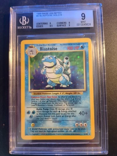 Blastoise 002/102 Base Set Holo BGS 9