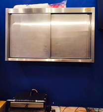 Jugema Stainless Steel Wall-Mounted Kitchen Cabinet Cupboard with Sliding Doors