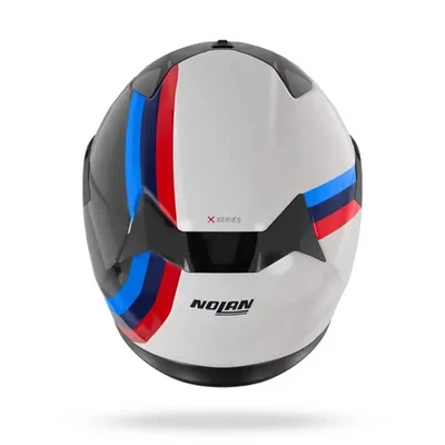 Casco Integral NOLAN X-904 U.C. GEMINI 351 Carbonio Blanco Rojo Azul Talla M - Imagen 1 de 4