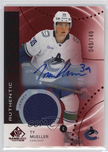 2025 SP Game Used Authentic Rookies Red Jersey 49/149 Ty Mueller #AR-TM Auto RC