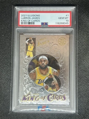 2021 Panini Illusions LEBRON JAMES #1 King Of Cards PSA 10 Gem Mt L.A. Lakers