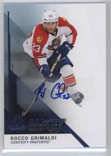 2014-15 SP Game Used Rookies Blue Auto Rocco Grimaldi #157 Auto g3b