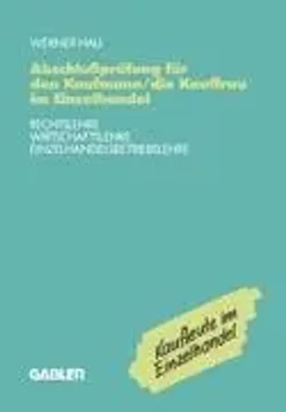 Werner Hau | AbschlußPrüFung FüR Den Kaufmann/Die Kauffrau Im Einzelhandel-image