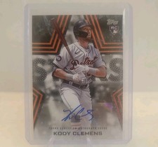 2023 Topps Series 1 - Baseball Stars Autographs Kody Clemens #BSA-KC Black /199