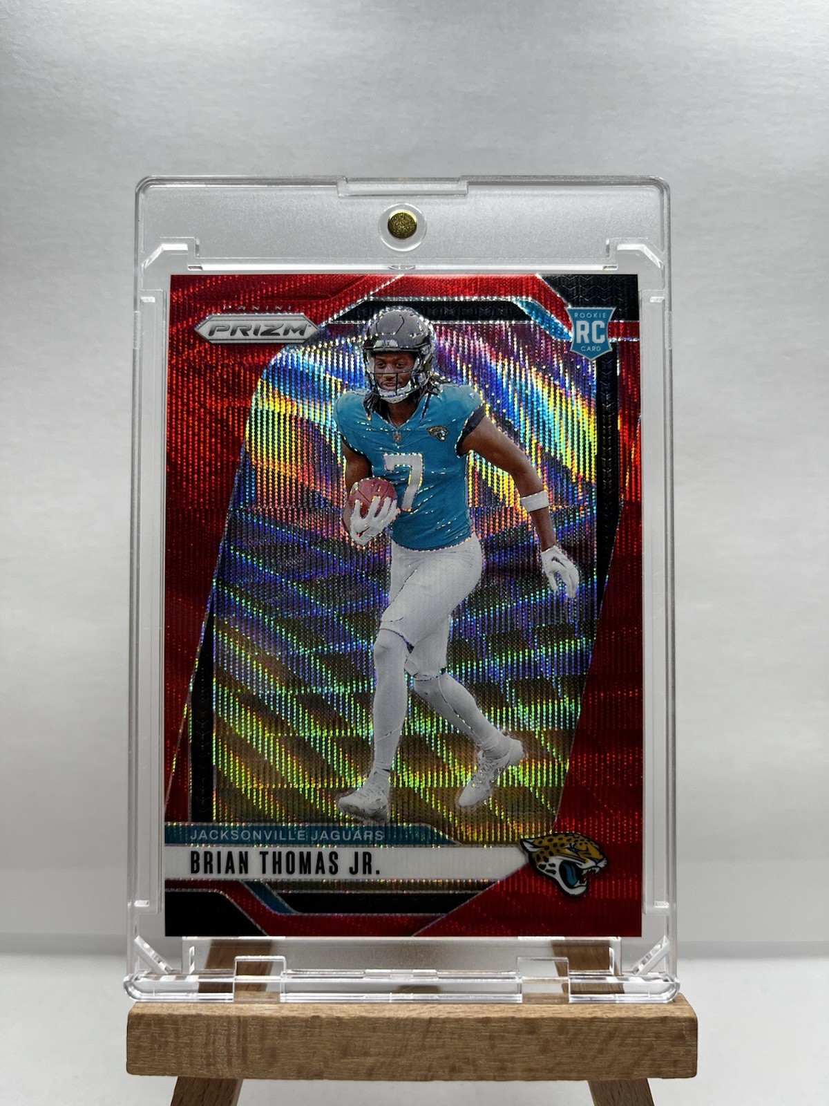 Panini 2024 Prizm Brian Thomas Jr. Red Wave Rookie /149 Jaguars #314