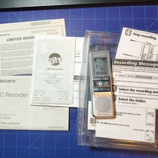 Sony IC Recorder ICD-B600 Digital Voice Recorder Handheld Silver HQ With Manual