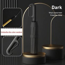 Automatic Folding Umbrella Windproof Compact Portable Travel Rain Umbrella Black