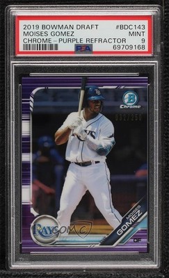 2019 Bowman Draft Chrome Purple Refractor 32/250 Moises Gomez #BDC-143 02au