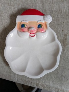 vintage holt howard christmas Santa Candy Dish