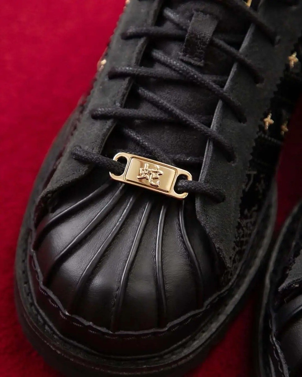 Size 8W/7M - Adidas X CLOT Superstar Black Chinese Lunar New Year