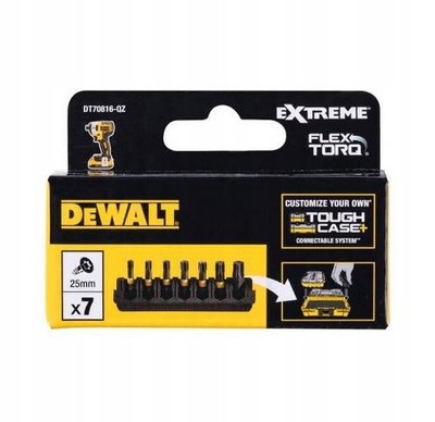 7-teiliges 1/4'' Torx Extreme Flex Torq Schlag-Bit-Satz Toughcase+