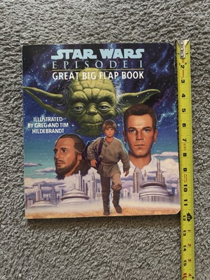 STAR WARS EPISODE 1 GREAT BIG FLAP BOOK 1999 With PUNCH OUT JEDI FIGHTER 1st ED