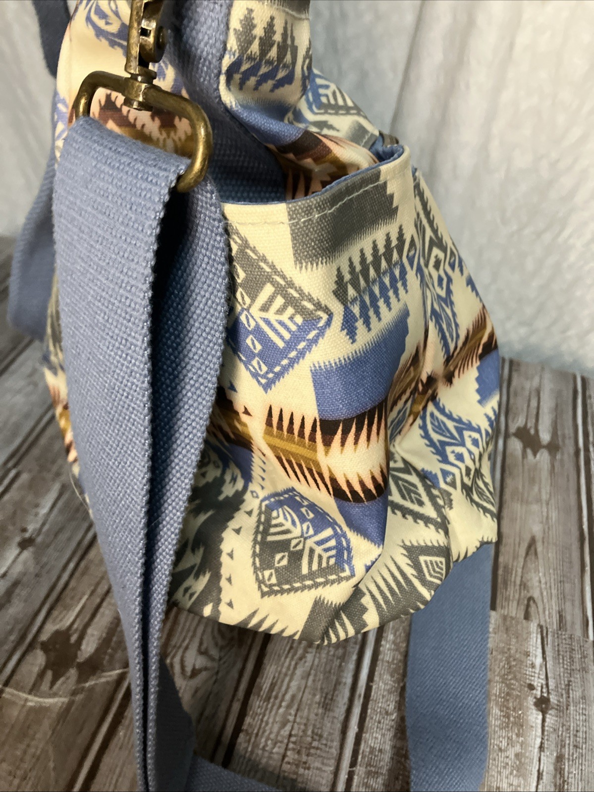 Pendleton Southeast Print Weekender Duffle Bag Bl… - image 5