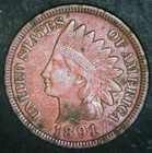 1891-P Indian Head Cent — photo from another recent sale