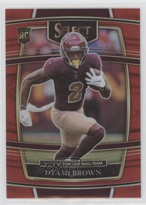 2021 Panini Select Concourse Red Prizm 40/99 Dyami Brown #67 Rookie RC 0c6