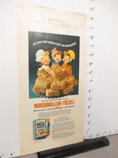 KELLOGG'S Rice Krispies cereal box 1974 print ad proof marshmallow treat recipe