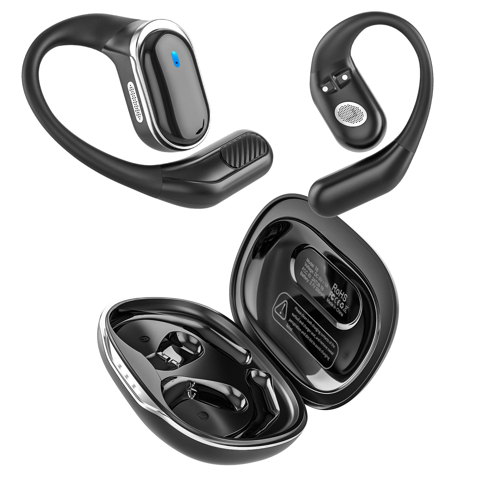 Auriculares Inalámbricos, Auriculares Abiertos, Auriculares Bluetooth 5.3 Sonido Estéreo, H...