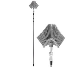 Balai télescopique poussière araignées brosse triangulaire 143-324 cm