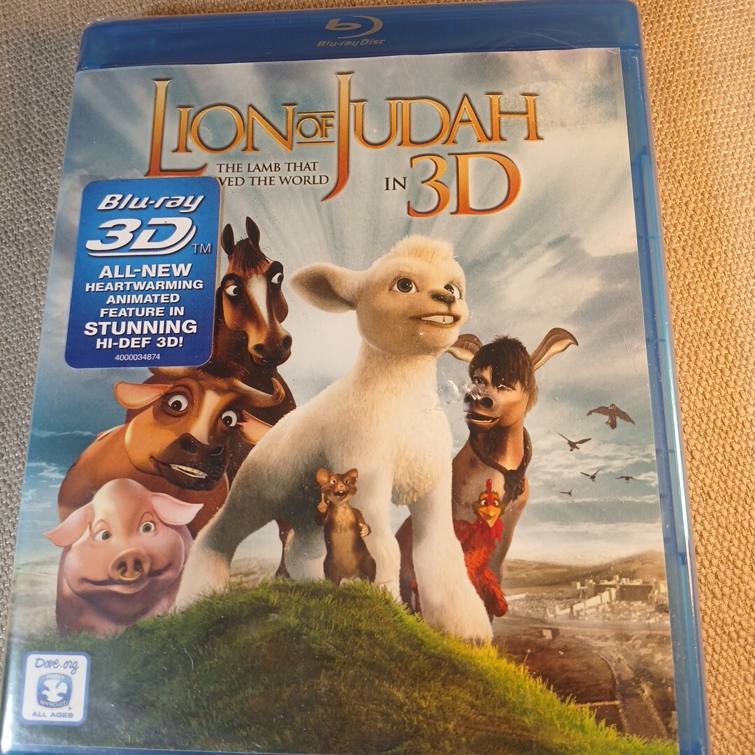 2011 The Lion of Judah In 3D Blu-ray Animated The Lamb That Saved