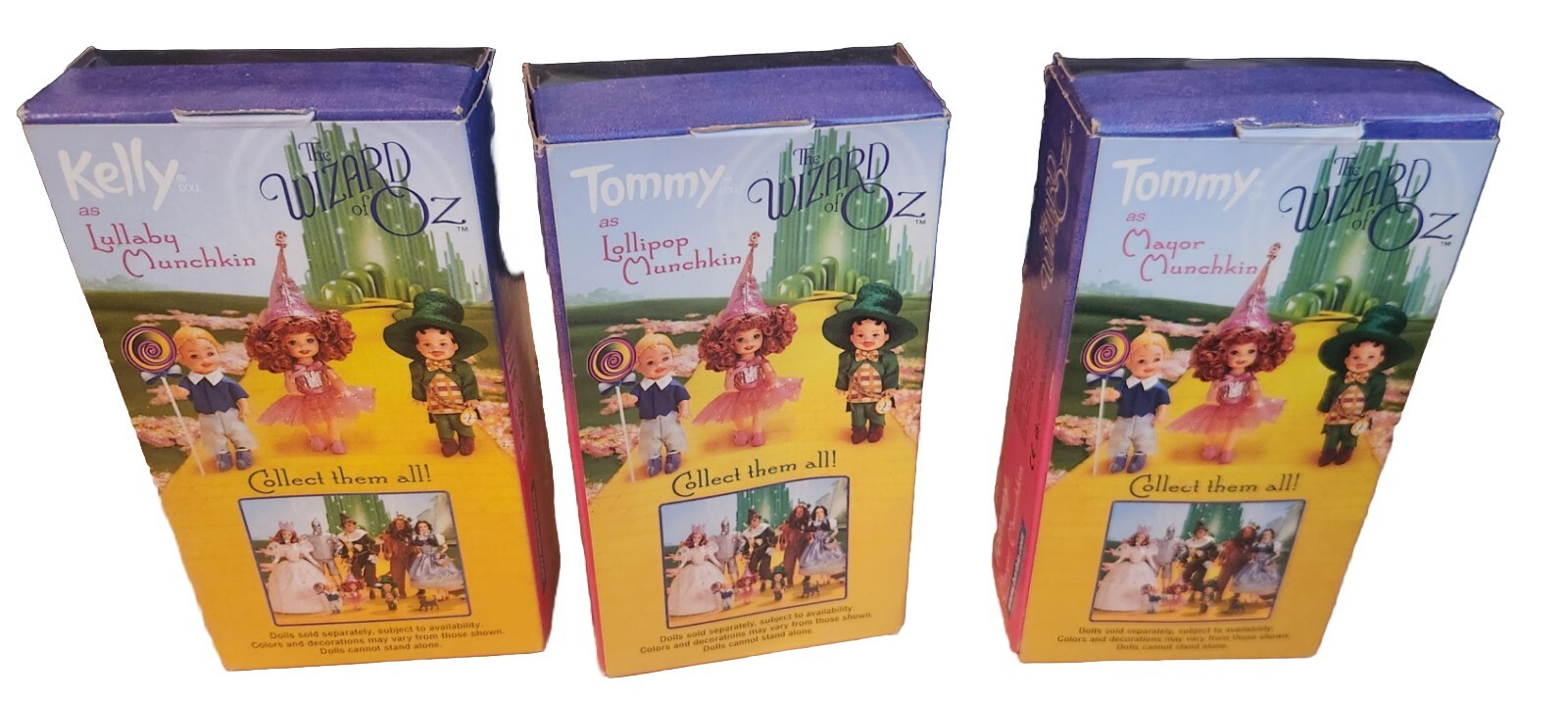 WIZARD OF OZ BARBIE DOLL 1999 MATTEL COMPLETE SET OF 8