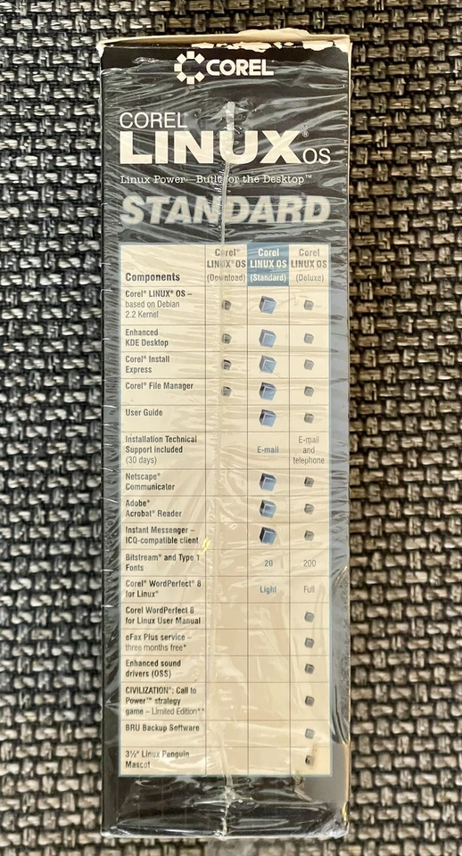 Sistema operativo Corel Linux estándar 1999, WordPerfect 2000 Foto 3 de 4