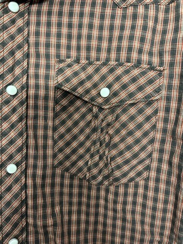 Levi’s kariertes Button Down Western Hemd XL weiß Perlen Druckknöpfe Langarm - Bild 2 von 13