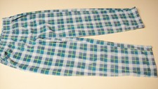 CAT  JACK SOFT FLEECE PANTS PLAID PAJAMA/LOUNGE PANTS BLUE - KIDS SIZE S 6/7 