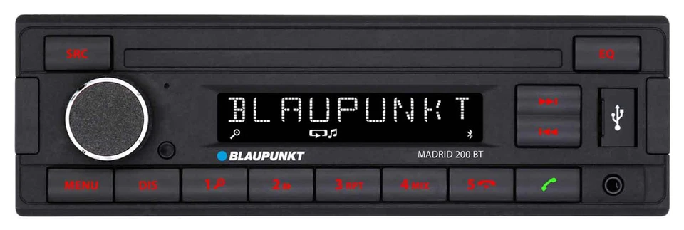 Blaupunkt Madrid 200 BT MP3-Autoradio mit Bluetooth USB AUX-IN
