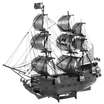 Fascinations ICONX Black Pearl 3D Laser Cut Metal Earth Model Kit Black Version
