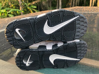 New Nike Air More Uptempo White Anthracite Snakeskin (GS) Size 4