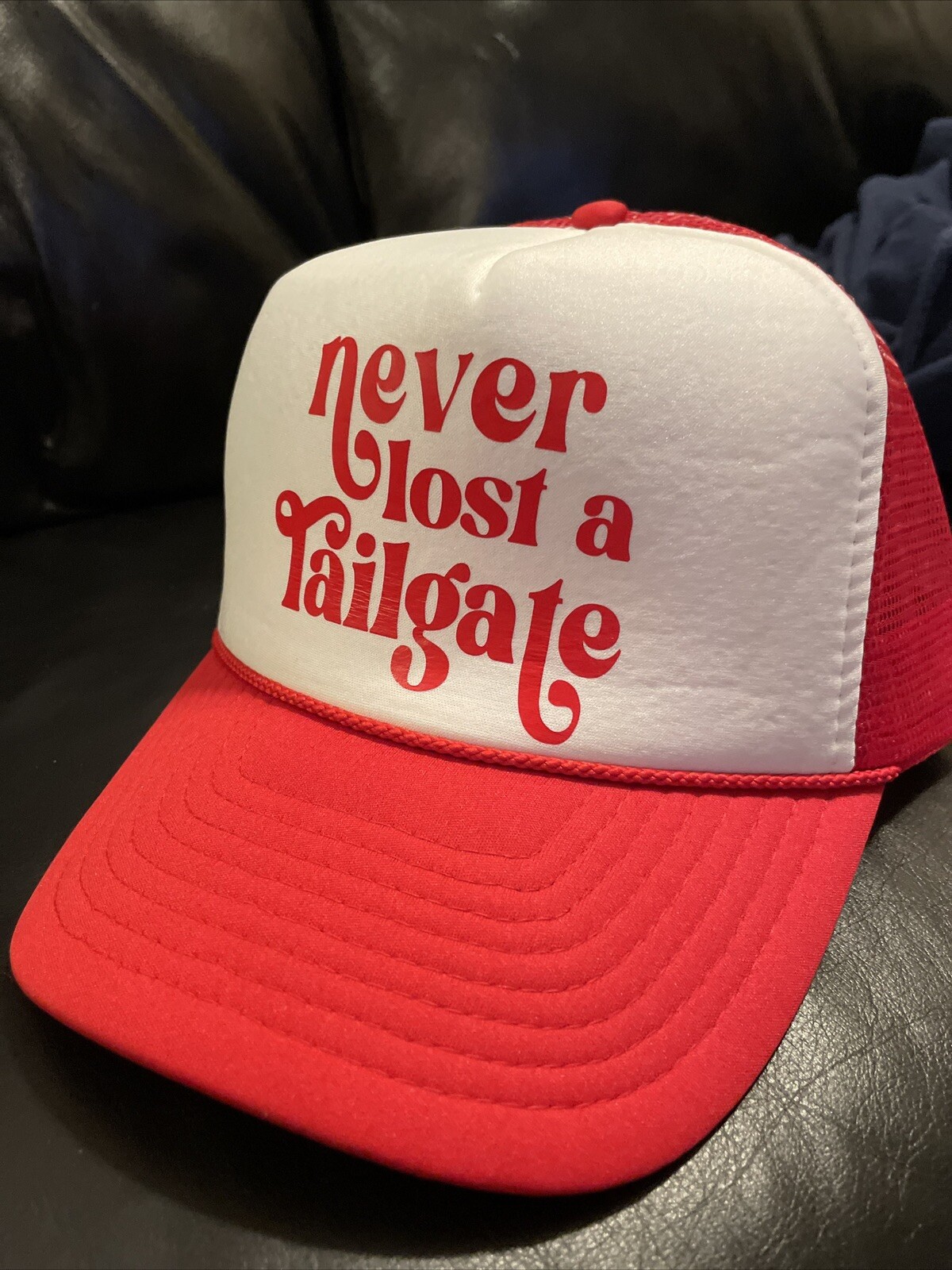 Snapback Hat Cotton Mesh Solid Flat- “Never Lost … - image 9