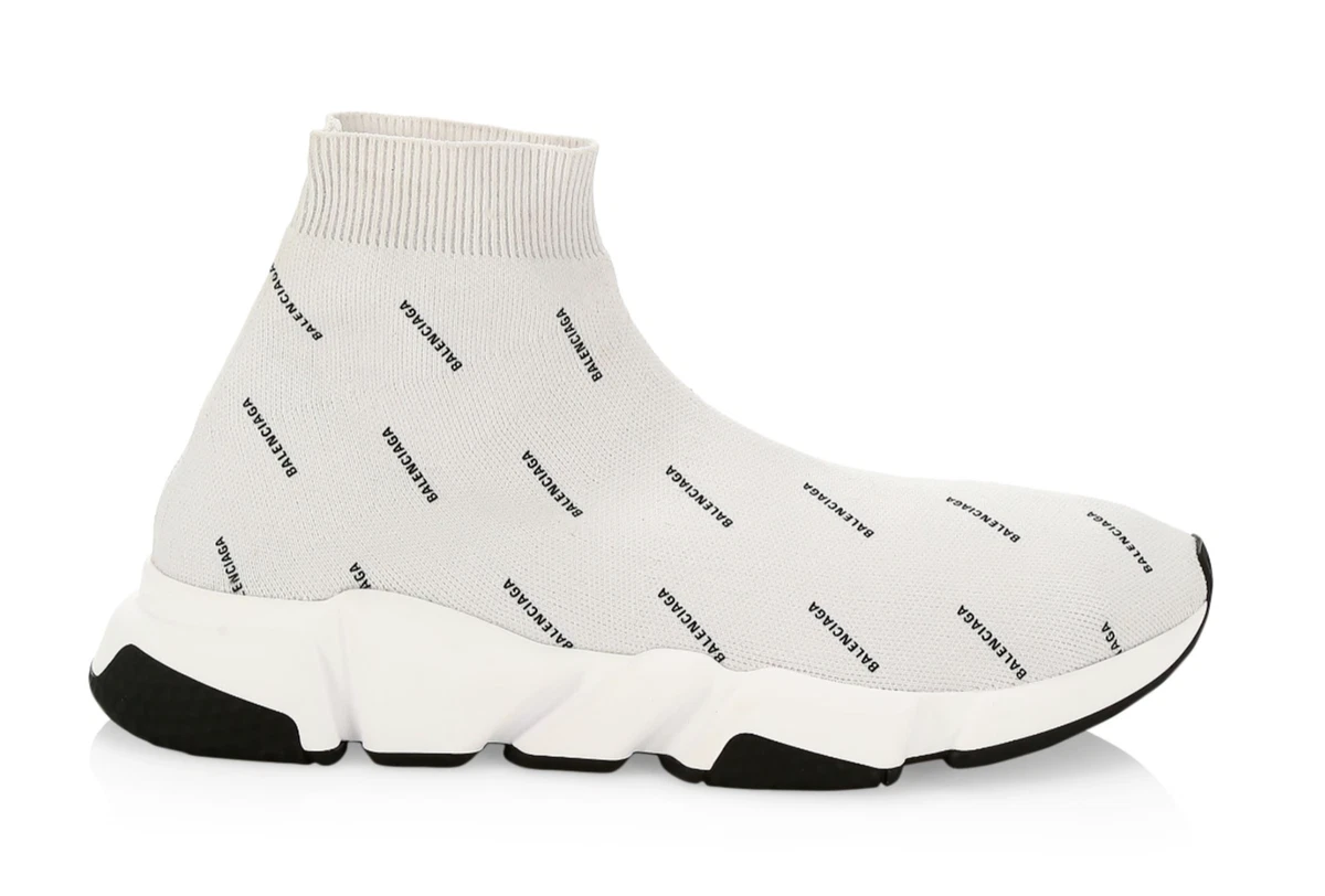 BALENCIAGA Technical 3D Recycled Knit Womens Speed 20 Sneakers 39  Monocolor Grey 1213385  FASHIONPHILE