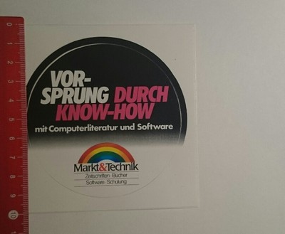 Sticker/Decal: Market & Technology Vorsprung durch Know How (041216150)
