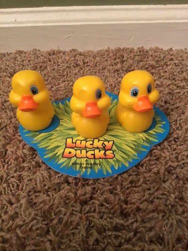 Vintage 1994 Milton Bradley Lucky Ducks Motorized Ducky-Go-Round Game Works - Picture 13 of 18