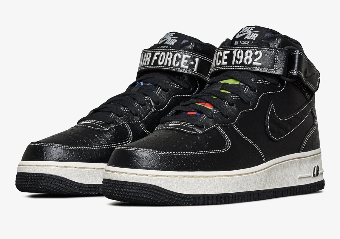 Air force 1 mid 07 lv8 black top